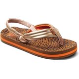 Reef Little Ahiwild Meisjes Slippers - Bruin Goud