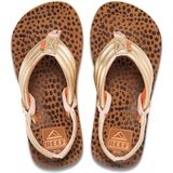 Reef Little Ahiwild Meisjes Slippers - Bruin Goud