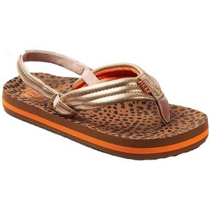 Reef Little Ahiwild Meisjes Slippers - Bruin/Goud - Maat 29