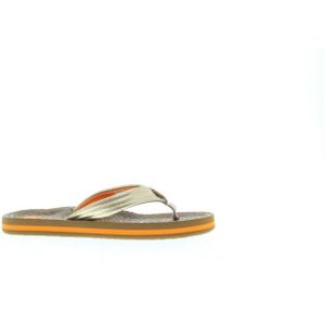 Reef Kids Ahiwild Meisjes Slippers - Bruin/Goud - Maat 36