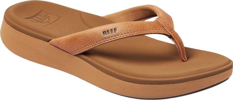 Reef Cushion Cloudnatural Dames Slippers - Cognac
