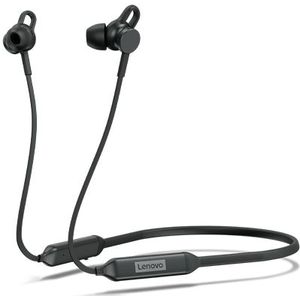 Lenovo 4XD1B65028 hoofdtelefoon/headset Bedraad en draadloos In-ear Oproepen/muziek Micro-USB Bluetooth Zwart