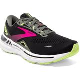 Brooks Adrenaline Gts 23 dames Hardloopschoen, Zwart Gunmetal Sharp Groen, 38.5 EU