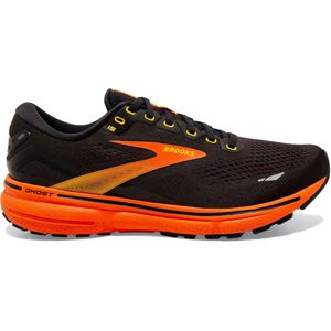 Brooks Ghost 15 Hardloopschoenen heren, zwart, geel, rood, 42.5 EU