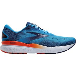 Brooks Ghost 16 Sneaker - Bonnie Blauw met Oranje Accenten