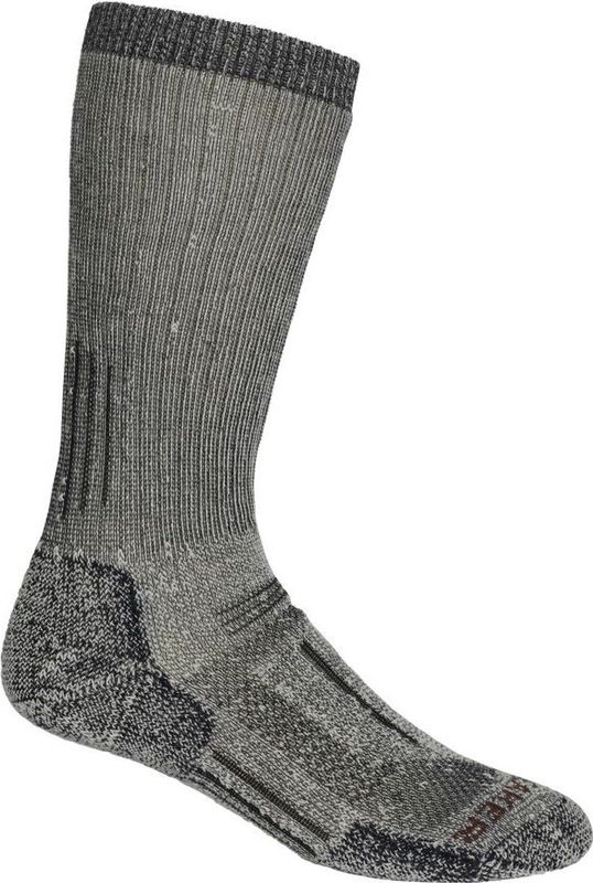 Icebreaker Mountaineer Mid Calf Wandelsok Heren Jet Hthr/Espresso M