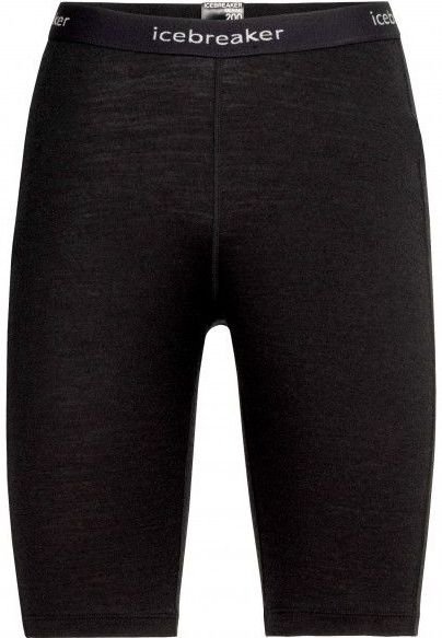 Icebreaker 200 Oasis Shorts Black - Dames Ondergoed van 100% Wol