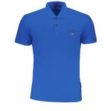 Napapijri - Polo - Blauw - Korte Mouwen - Regular Fit - Borduursel