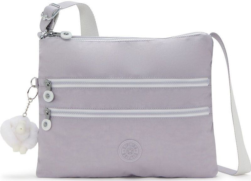 kipling Schoudertas Basic Eyes Wide Open Alvar Medium Shoulderbag Tender Grey Paars