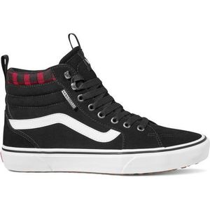 Vans Filmore Hi Vansguard Sneaker voor heren, Suede Zwart Rood Plaid, 42 EU