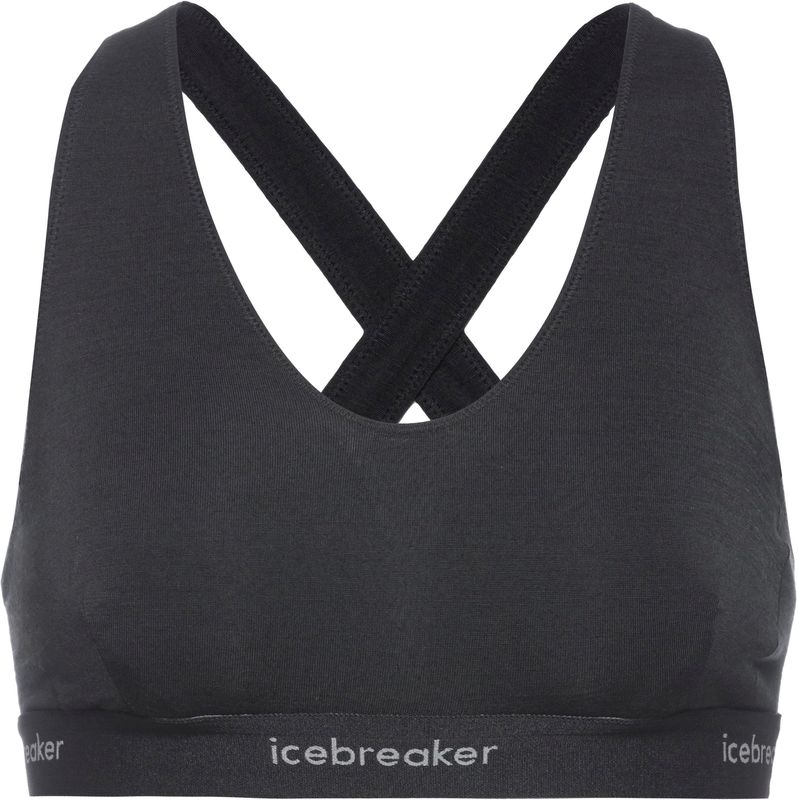 Icebreaker - Merino 125 Cool-Lite Sprite Racerback Bra - Sport BH - Zwart