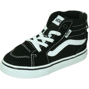 Vans Toddler Filmore Hi Zip Suede Canvas Black White-Schoenmaat 22