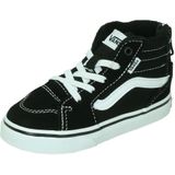 Vans Toddler Filmore Hi Zip Suede Canvas Black White-Schoenmaat 23,5