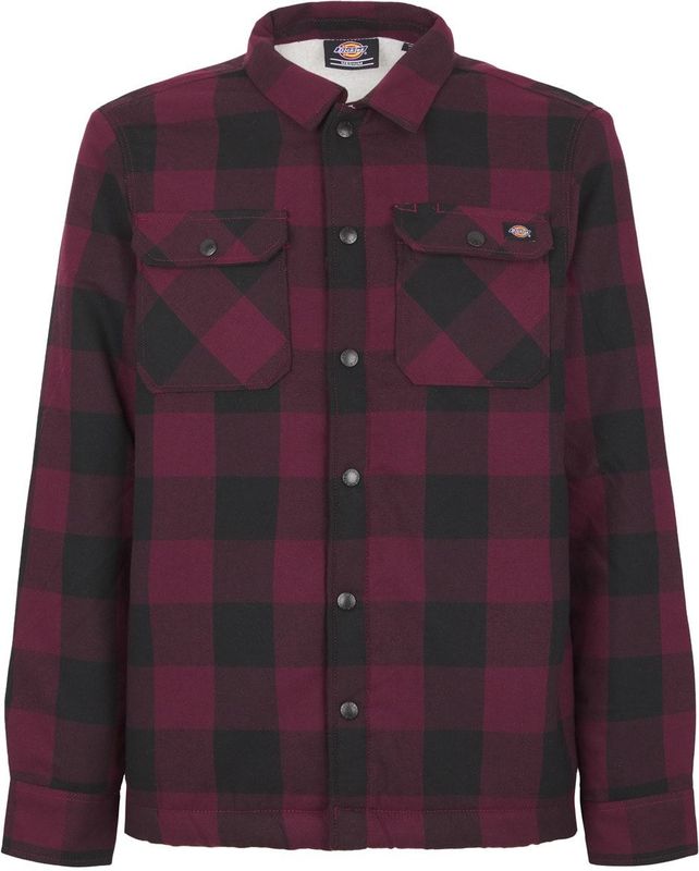 Dickies - Gewatteerd Shirt - Bruin - Sherpa Gevoerd - Heren