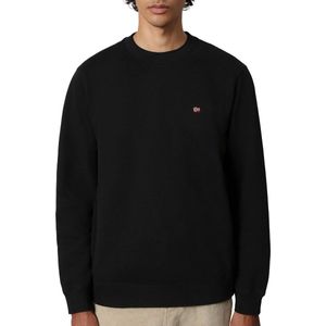 Napapijri - Balis Crew 1 - Trui - Zwart - 80% Gerecycled Katoen, 20% Gerecycled Polyester