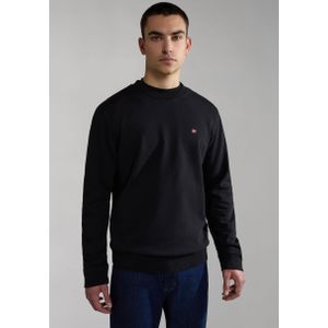 Napapijri - Balis Crew 1 - Trui - Zwart - 80% Gerecycled Katoen, 20% Gerecycled Polyester