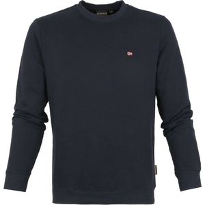 Napapijri - Balis Crew 1 - Trui - Blauw - 80% Gerecycled Katoen, 20% Polyester