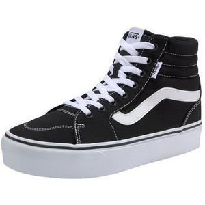 Vans, Schoenen, Dames, Zwart, 39 EU, Platform Hi-Top Sneakers Zwart/Wit Dames