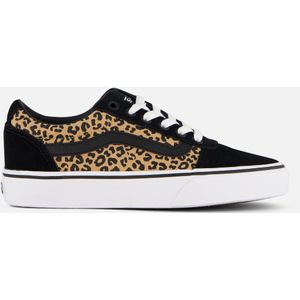 Vans - Maat 37 - Ward Cheetah dames sneaker - Zwart multi