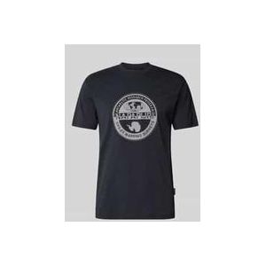 T-Shirt mit Label-Print