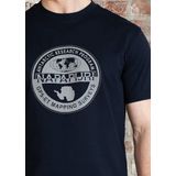 Napapijri Bollo - T-shirt - Zwart - Katoen