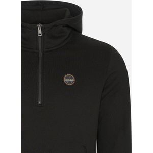 Napapijri Badge halfzip hoodie - black