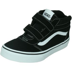 Vans Youth Ward Mid V Suede Canvas Black White-Schoenmaat 35