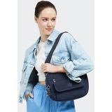 Kipling Syro schoudertas blue bleu