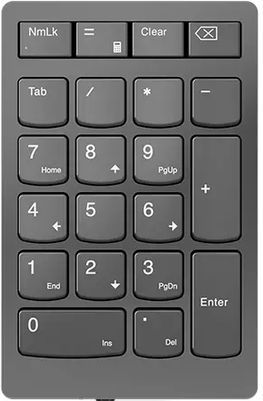 Lenovo 4Y41C33791 numeriek toetsenbord Universeel RF Draadloos Grijs