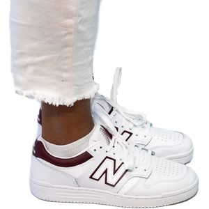 New Balance 480, herensneakers, 38 EU, White Bordeax, 38 EU