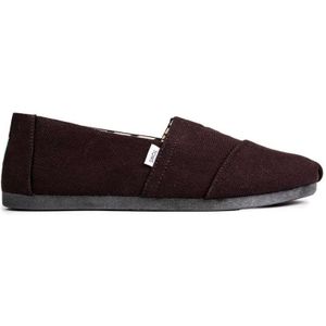 TOMS RECYCLED COTTON ALPARGATA Loafer Plat dames, ZWART, 37.5 EU