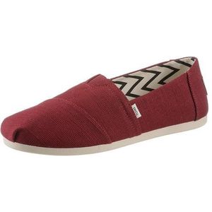 TOMS Platte instapschoen Alpargata Heritage Canvas dames Espadrille , Zwarte Kersen , 37 EU