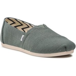 TOMS Alpargata Instapschoen - Bonsai Groen - Heritage Canvas - Dames