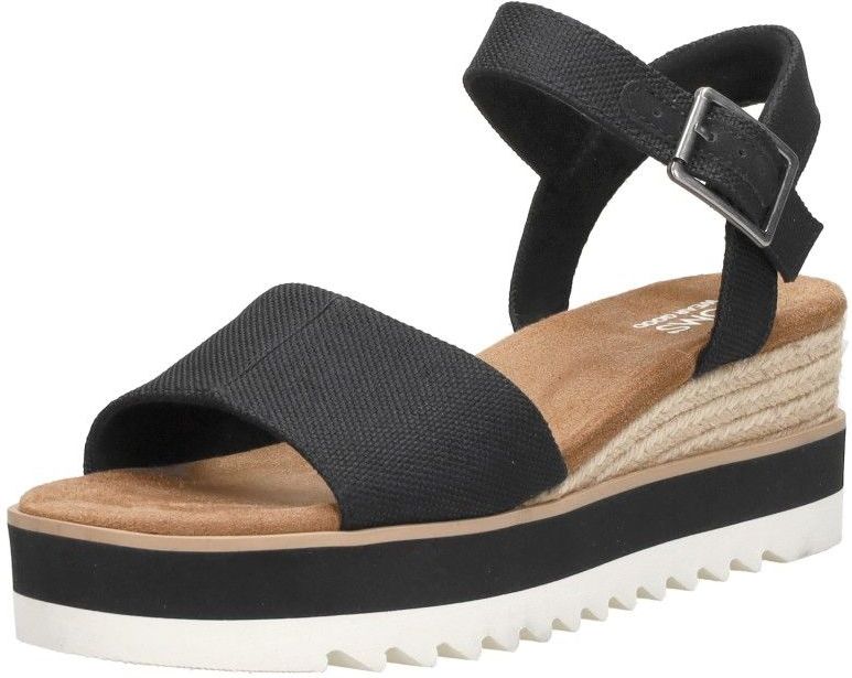 Toms Diana Sandalen - Met Sleehak - Dames - Zwart