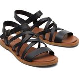 TOMS - Sephina - Sandalen - Zwart - Leer en Suède - Verstelbare Wreefband