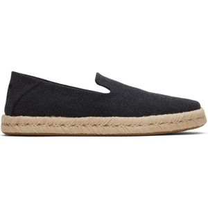 Toms - Santiago - Espadrilles - Black - Gerecycled Katoen - Vegan