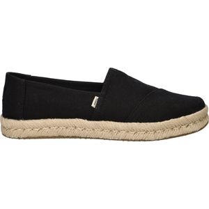 Toms - Alpargata Rope 2.0 - Espadrilles - Zwart - Gerecycled Katoen