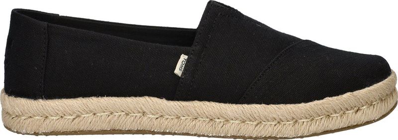 Toms - Alpargata Rope 2.0 - Espadrilles - Zwart - Gerecycled Katoen