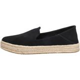 Toms - Carolina - Espadrilles - Black - Suède - Comfortabele Slip-On