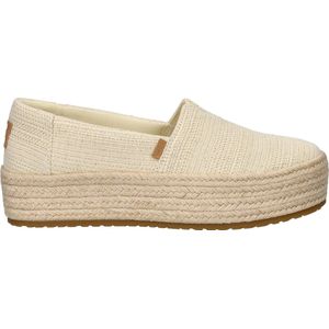 Toms - Valencia - Espadrilles - Beige - Jute Plateauzool