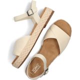 Merk - Sandaal - Effen - Leer/Textiel - Verstelbare Riemen