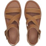TOMS Sloane Sandalen Dames - Tan - Lederen/Suède