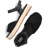 Toms - Abby - Sleehakken - Handgemaakt - Geweven Stof en Leer