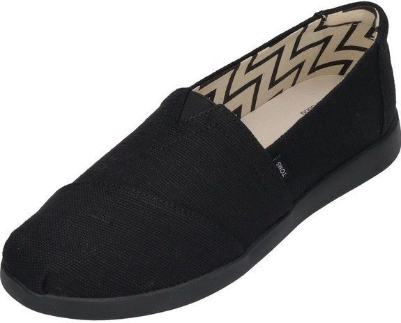 TOMS - Alpargata Plus - Sneakers - Zwart - Vegan - 68% Jute, 32% Katoen