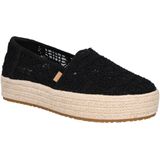 TOMS - Valencia - Espadrille - Zwart - Haakwerk