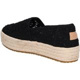 TOMS - Valencia - Espadrille - Zwart - Haakwerk