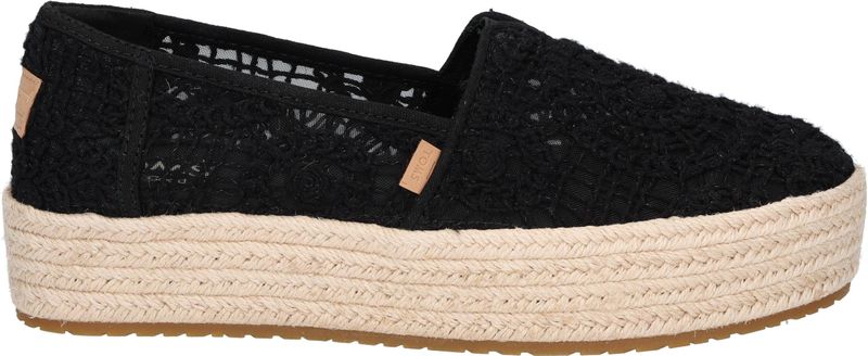 TOMS - Valencia - Espadrille - Zwart - Haakwerk