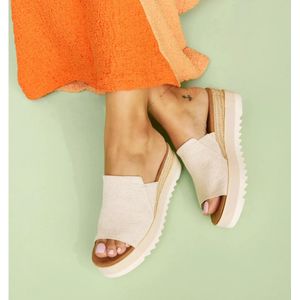 Toms - Diana Mule - Slippers - Grijs - Canvas