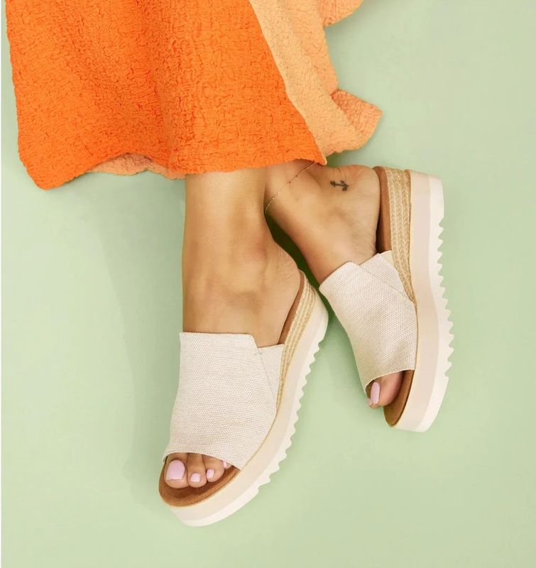 Toms - Diana Mule - Slippers - Grijs - Canvas
