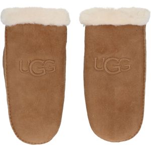 Want UGG Women Shearling Embroider Mitten Chestnut-S / M